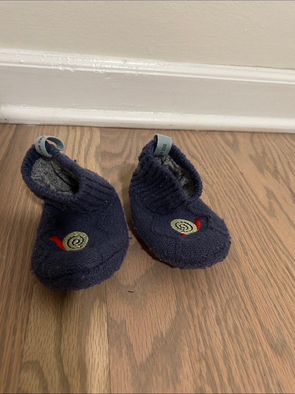 Bombas Navy Snail Slip-On Slippers for Kids